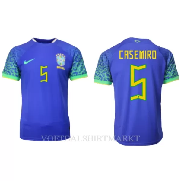 Brazilië Casemiro 5 Shirt Heren Uit WK 2022