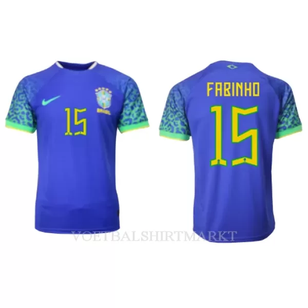 Brazilië Fabinho 15 Shirt Heren Uit WK 2022