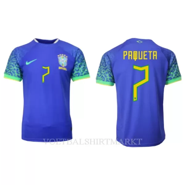 Brazilië Lucas Paqueta 7 Shirt Heren Uit WK 2022