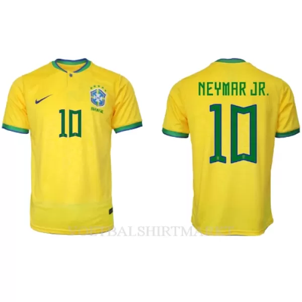 Brazilië Neymar Jr 10 Shirt Heren Thuis WK 2022