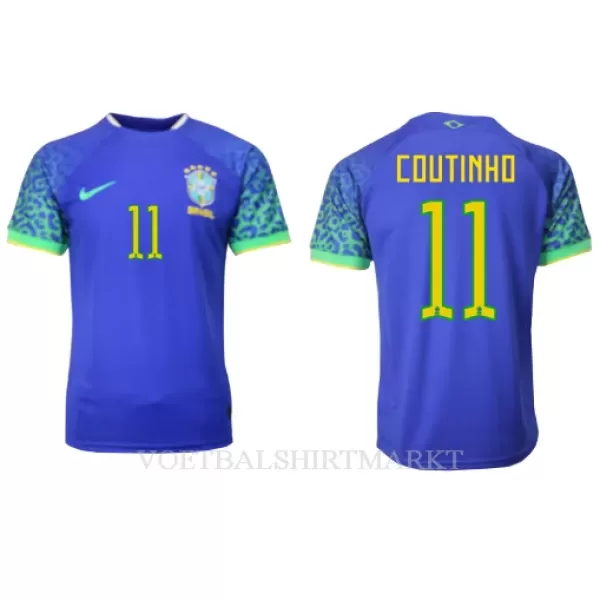 Brazilië Philippe Coutinho 11 Shirt Heren Uit WK 2022