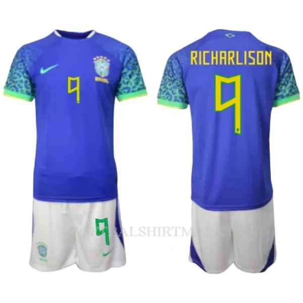 Brazilië Richarlison 9 Tenue Kind Uit WK 2022