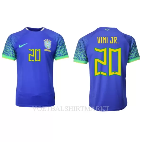 Brazilië Vini JR 20 Shirt Heren Uit WK 2022