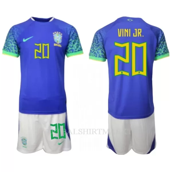 Brazilië Vini JR 20 Tenue Kind Uit WK 2022