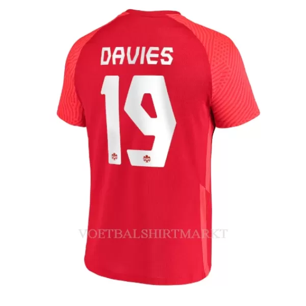 Canada Alphonso Davies 19 Shirt Heren Thuis WK 2022