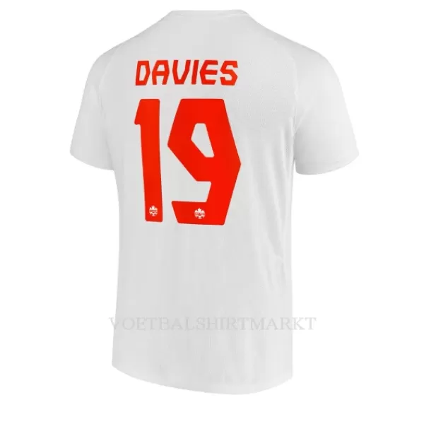 Canada Alphonso Davies 19 Shirt Heren Uit WK 2022