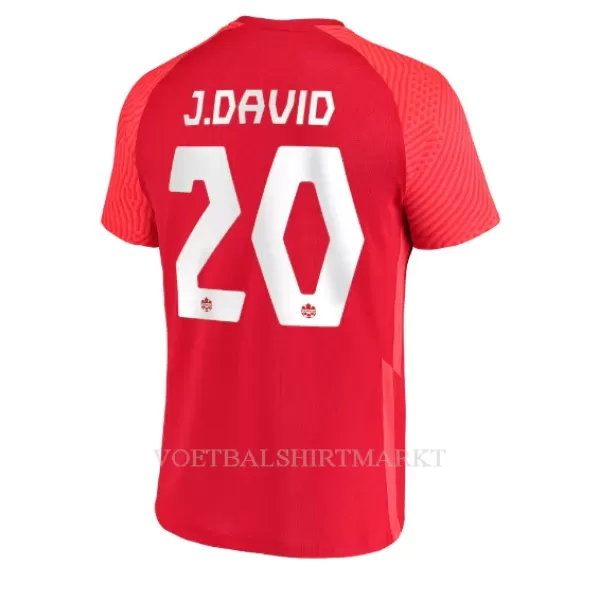 Canada Jonathan David 20 Shirt Heren Thuis WK 2022