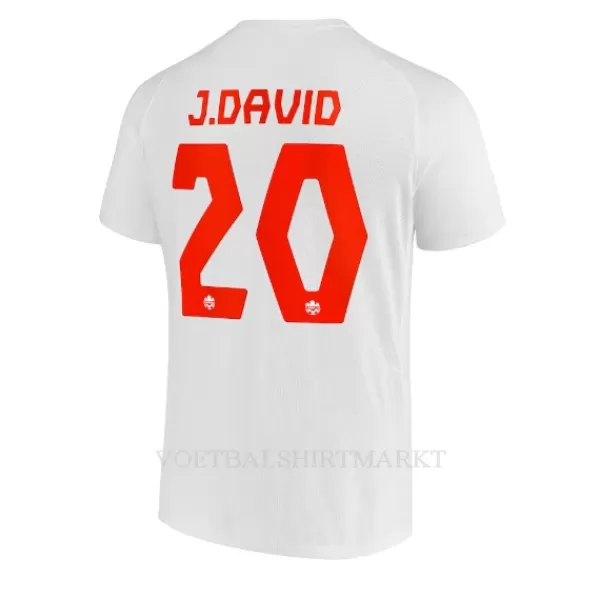 Canada Jonathan David 20 Shirt Heren Uit WK 2022