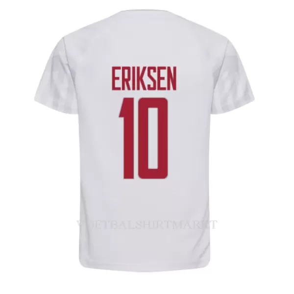 Denemarken Christian Eriksen 10 Shirt Heren Uit WK 2022