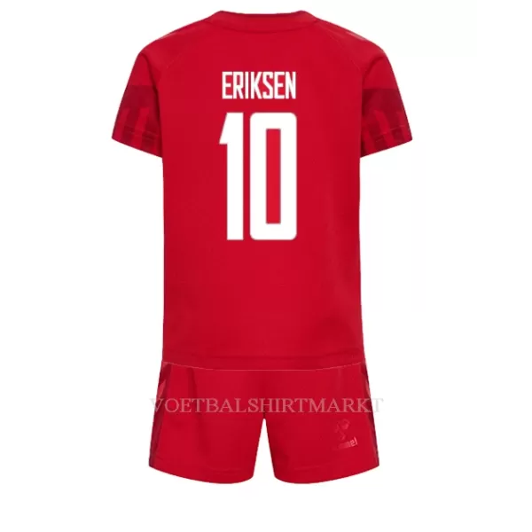 Denemarken Christian Eriksen 10 Tenue Kind Thuis WK 2022