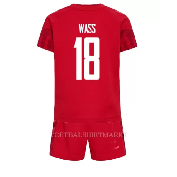 Denemarken Daniel Wass 18 Tenue Kind Thuis WK 2022