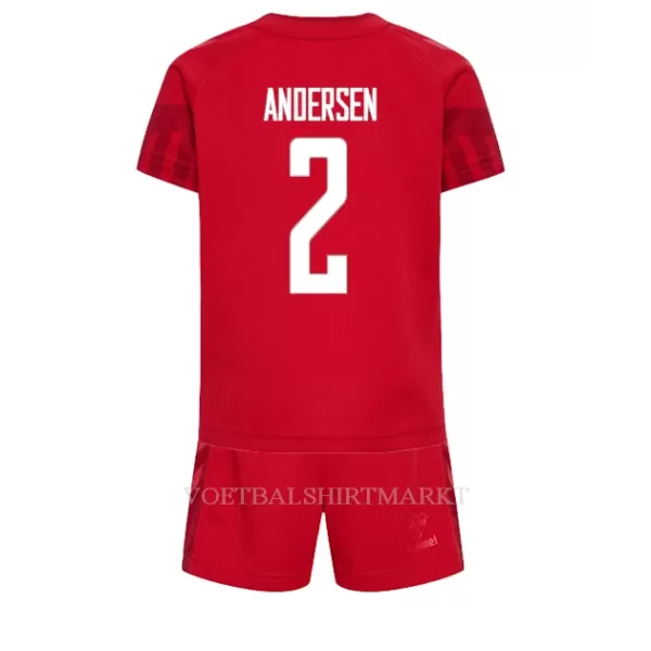 Denemarken Joachim Andersen 2 Tenue Kind Thuis WK 2022