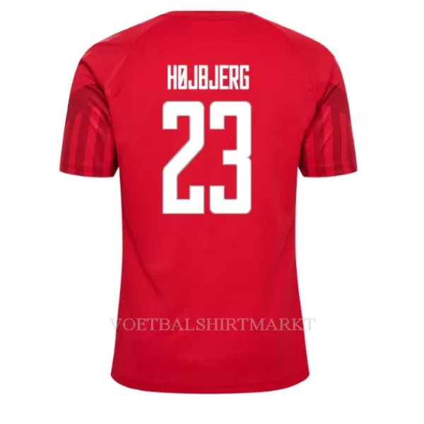 Denemarken Pierre-Emile Hojbjerg 23 Shirt Heren Thuis WK 2022