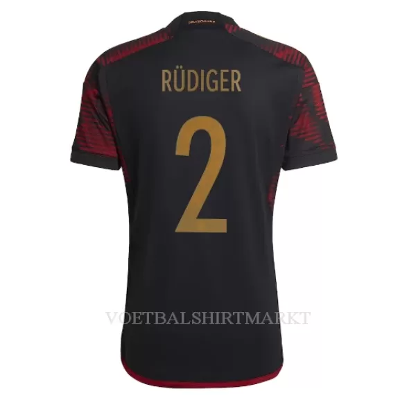 Duitsland Antonio Rudiger 2 Shirt Heren Uit WK 2022