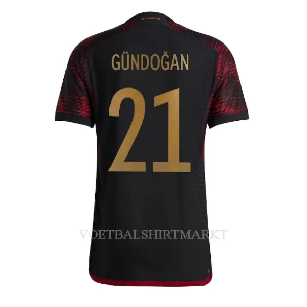 Duitsland Ilkay Gündogan 21 Shirt Heren Uit WK 2022