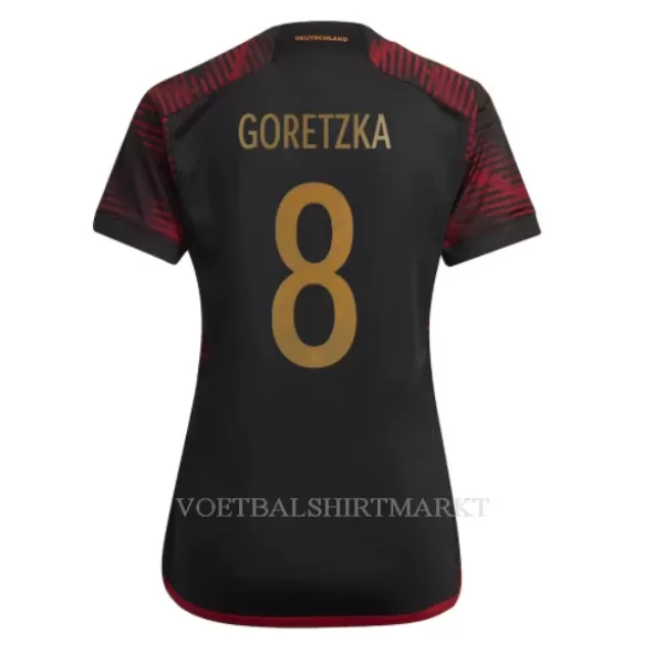 Duitsland Leon Goretzka 8 Shirt Dames Uit WK 2022