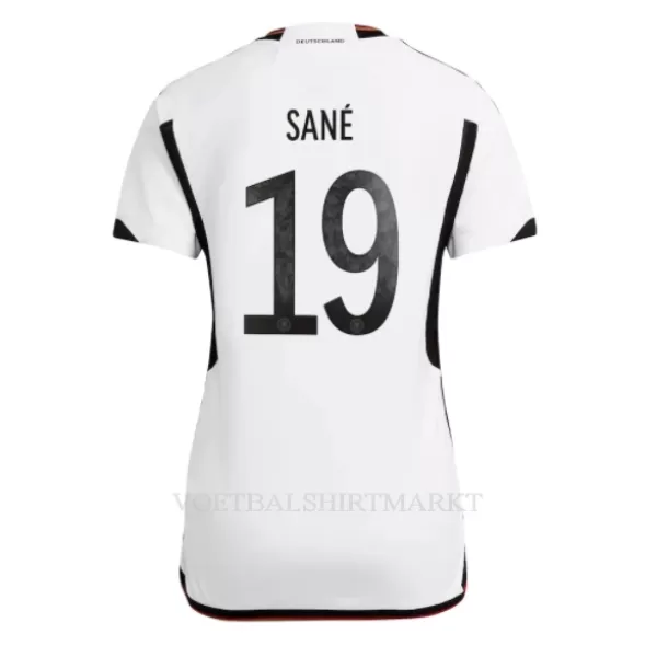 Duitsland Leroy Sané 19 Shirt Dames Thuis WK 2022