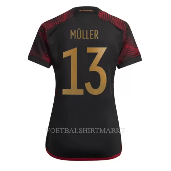 Duitsland Thomas Müller 13 Shirt Dames Uit WK 2022