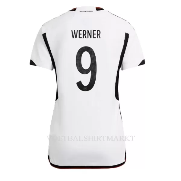 Duitsland Timo Werner 9 Shirt Dames Thuis WK 2022