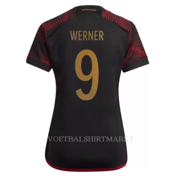 Duitsland Timo Werner 9 Shirt Dames Uit WK 2022