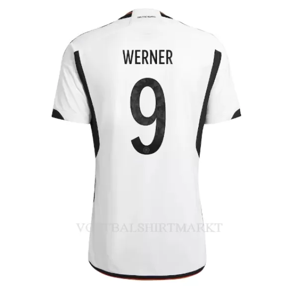 Duitsland Timo Werner 9 Shirt Heren Thuis WK 2022