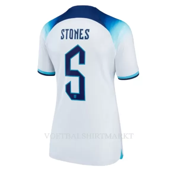 Engeland John Stones 5 Shirt Dames Thuis WK 2022