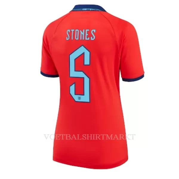 Engeland John Stones 5 Shirt Dames Uit WK 2022