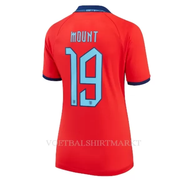 Engeland Mason Mount 19 Shirt Dames Uit WK 2022