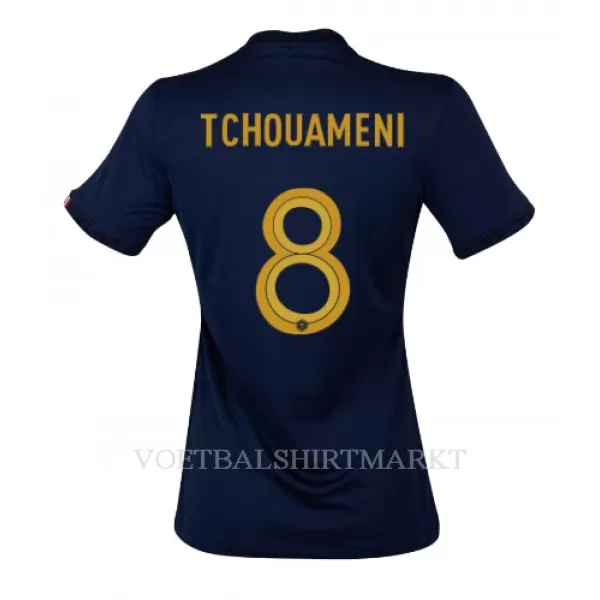 Frankrijk Aurelien Tchouaméni 8 Shirt Dames Thuis WK 2022