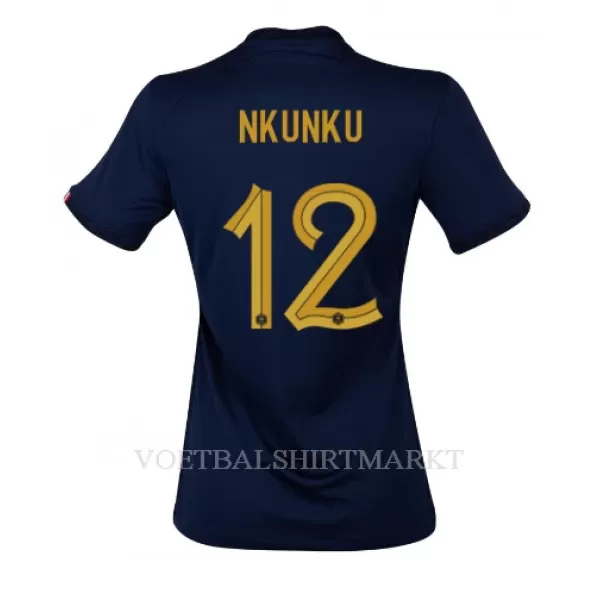 Frankrijk Christopher Nkunku 12 Shirt Dames Thuis WK 2022