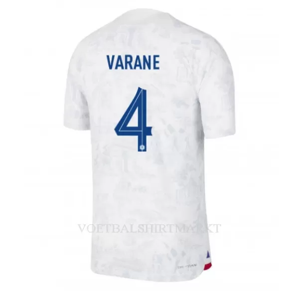 Frankrijk Raphael Varane 4 Shirt Heren Uit WK 2022