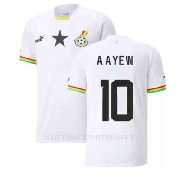 Ghana Andre Ayew 10 Shirt Heren Thuis WK 2022