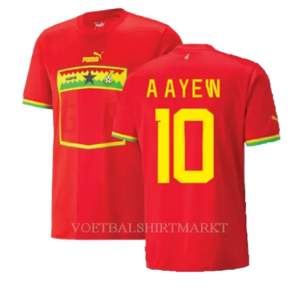 Ghana Andre Ayew 10 Shirt Heren Uit WK 2022