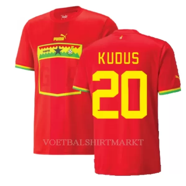 Ghana Mohammed Kudus 20 Shirt Heren Uit WK 2022