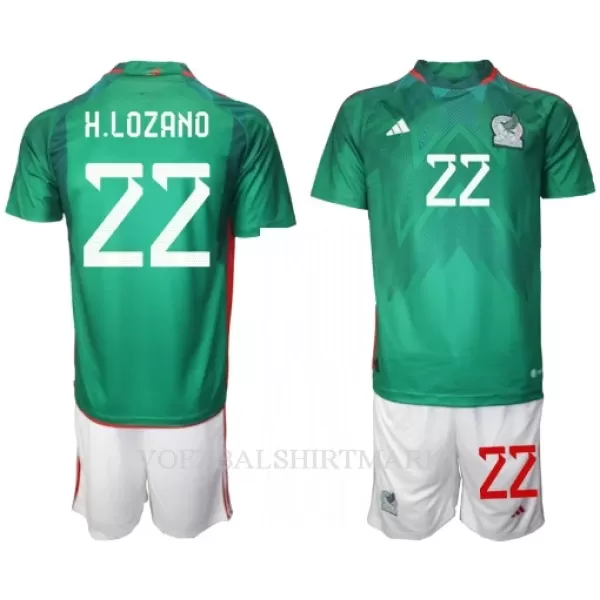 Mexico Hirving Lozano 22 Tenue Kind Thuis WK 2022