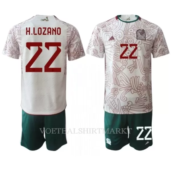 Mexico Hirving Lozano 22 Tenue Kind Uit WK 2022