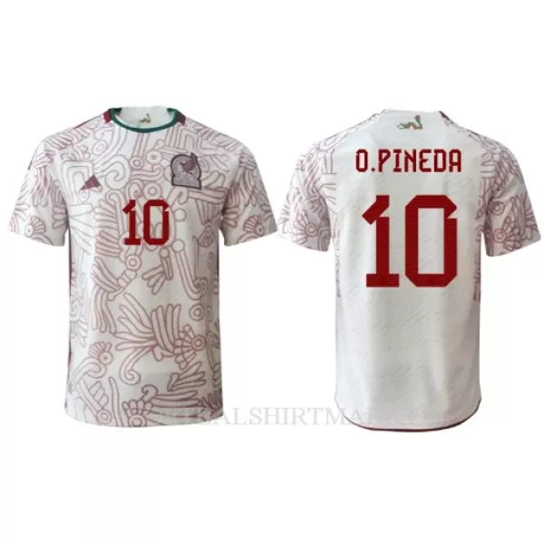 Mexico Orbelin Pineda 10 Shirt Heren Uit WK 2022