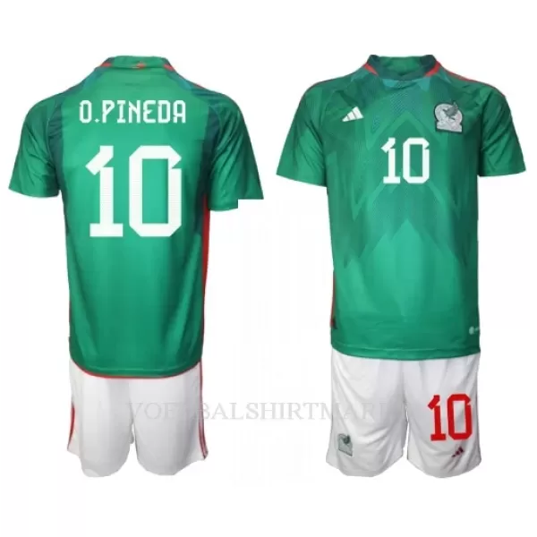 Mexico Orbelin Pineda 10 Tenue Kind Thuis WK 2022