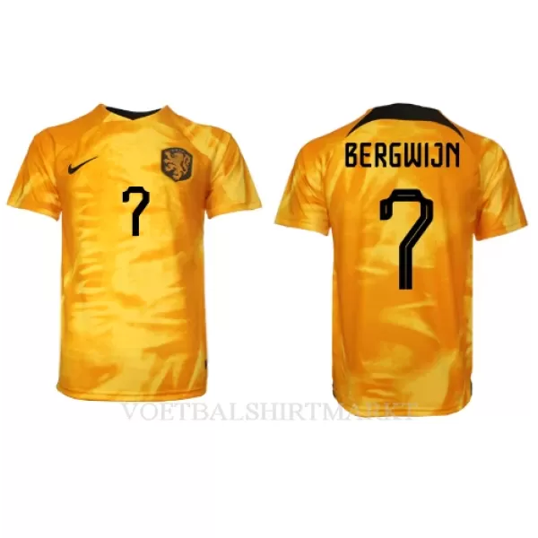 Nederland Steven Bergwijn 7 Shirt Heren Thuis WK 2022