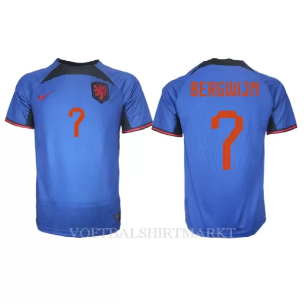 Nederland Steven Bergwijn 7 Shirt Heren Uit WK 2022