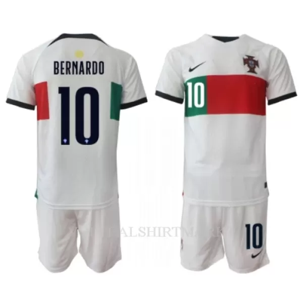 Portugal Bernardo Silva 10 Tenue Kind Uit WK 2022