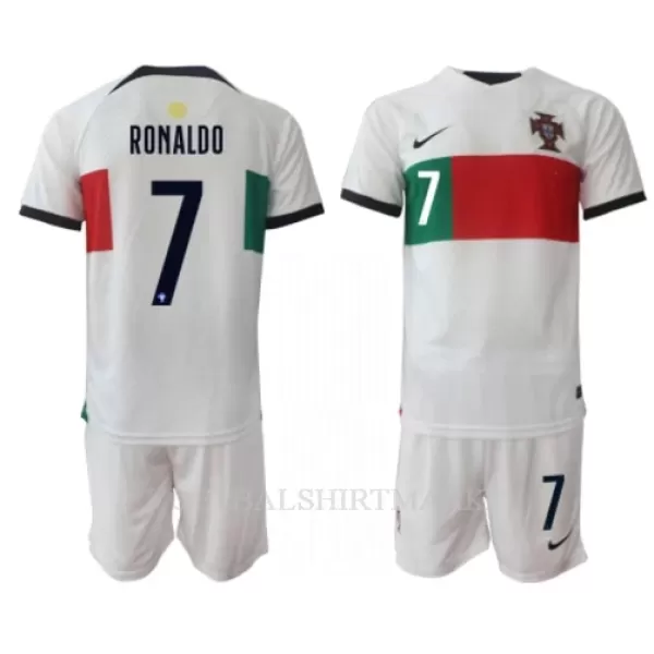 Portugal Cristiano Ronaldo 7 Tenue Kind Uit WK 2022