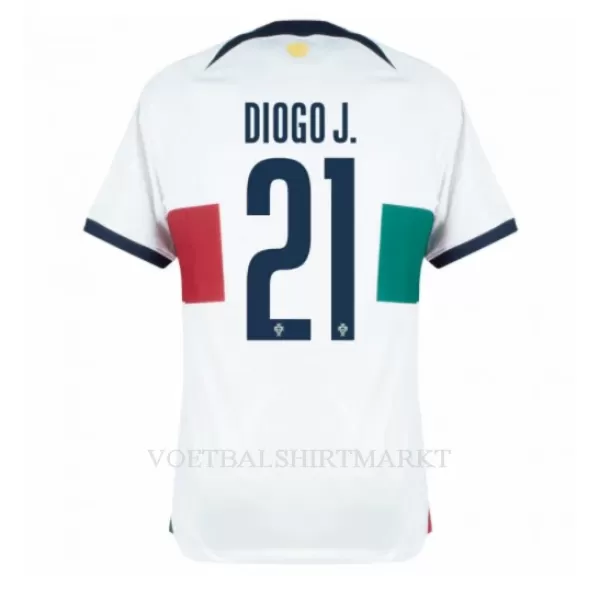 Portugal Diogo Jota 21 Shirt Heren Uit WK 2022