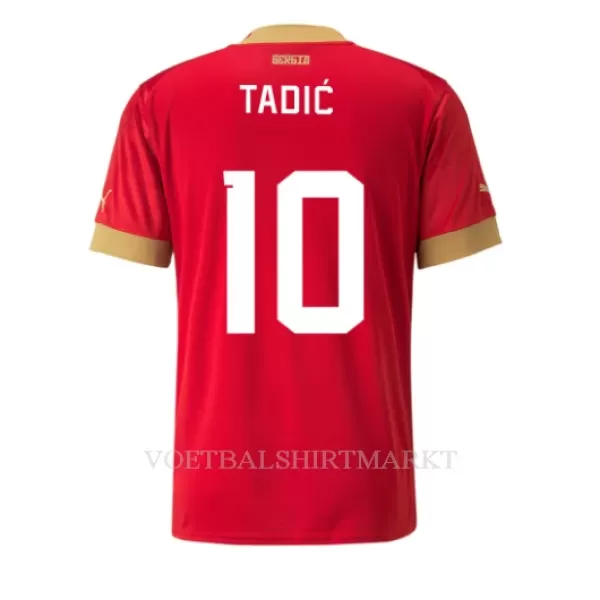 Servië Dusan Tadic 10 Shirt Heren Thuis WK 2022