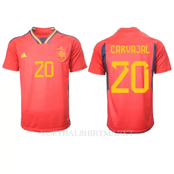 Spanje Daniel Carvajal 20 Shirt Heren Thuis WK 2022