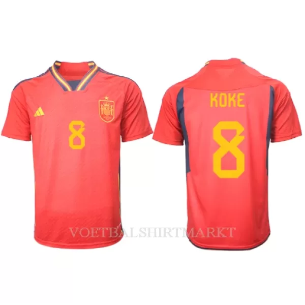 Spanje Koke 8 Shirt Heren Thuis WK 2022