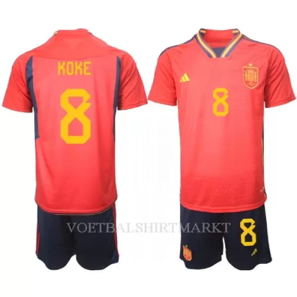 Spanje Koke 8 Tenue Kind Thuis WK 2022