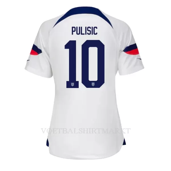 USA Christian Pulisic 10 Shirt Dames Thuis WK 2022