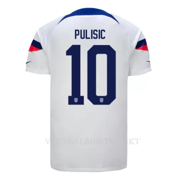 USA Christian Pulisic 10 Shirt Heren Thuis WK 2022