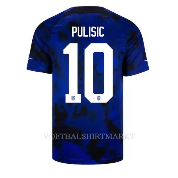 USA Christian Pulisic 10 Shirt Heren Uit WK 2022